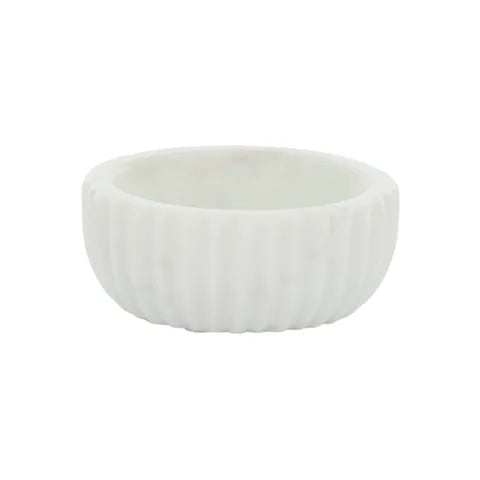 Pinch Bowl Marble White