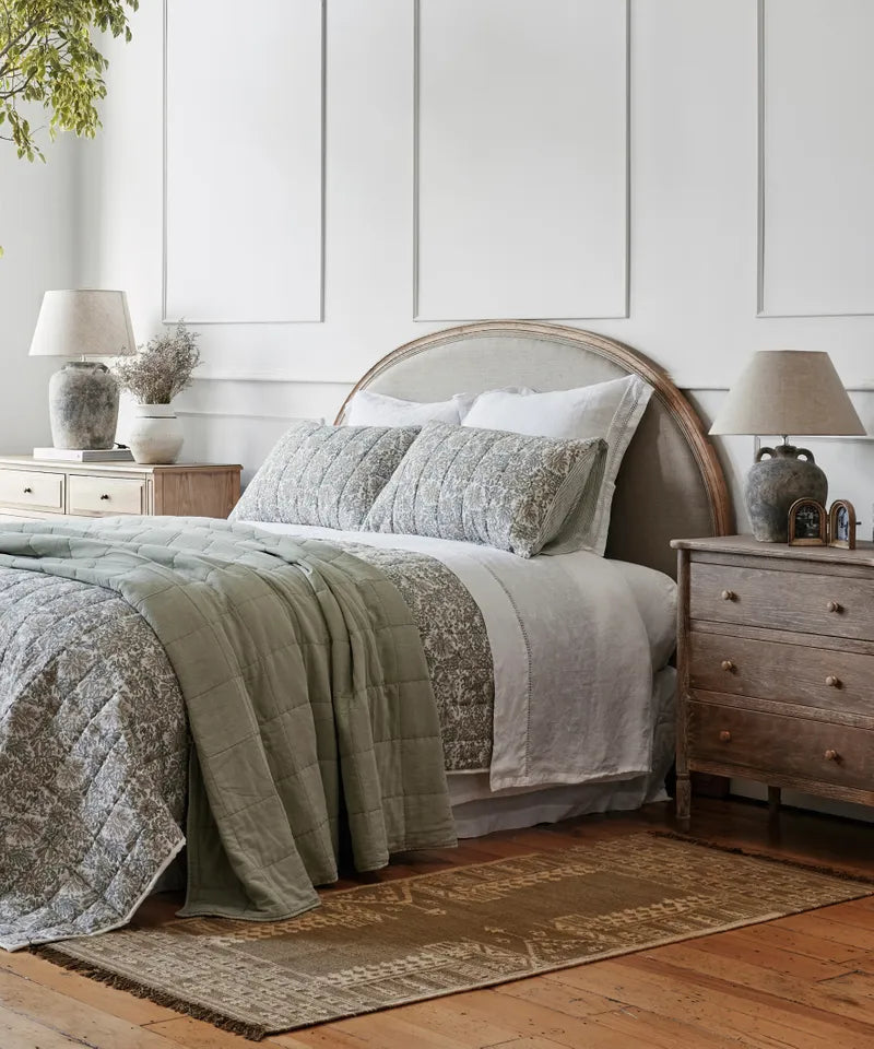 Bed Head Arch Natural Linen King