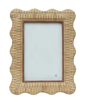 Photo Frame Rattan Wavy 4x6