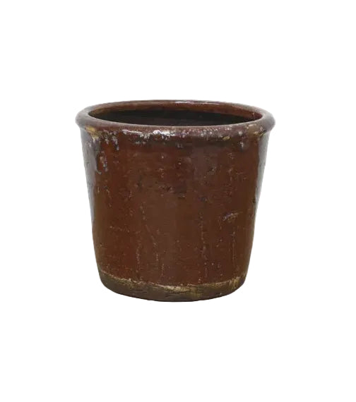 Pot Brown Glazed Terracotta