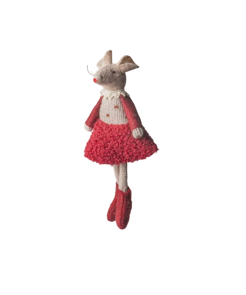 Red Edna Mouse Hanging