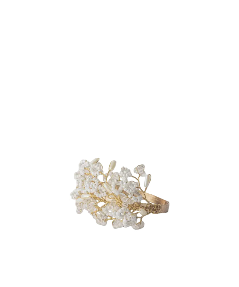 Beaded Golden Napkin Ring