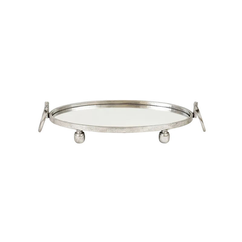 Tray Mirror Dover Oval Silver