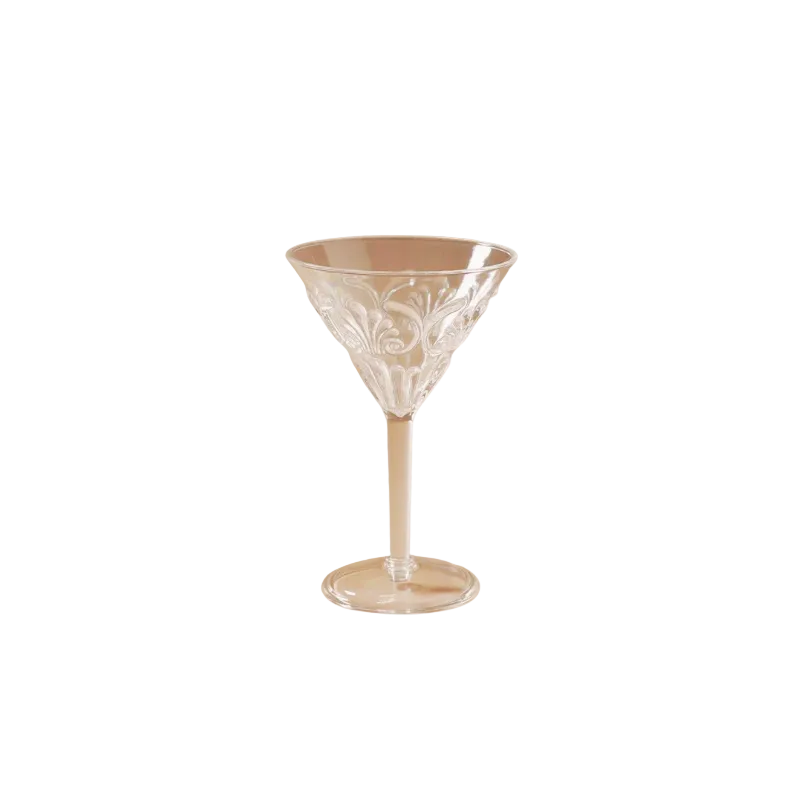 Martini Acrylic Glass Pink