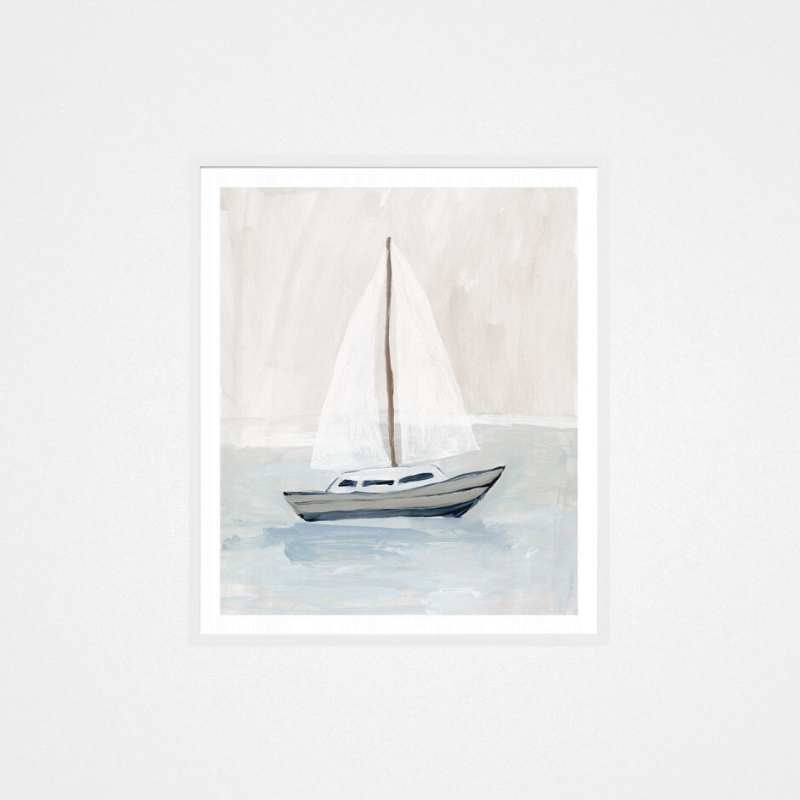 Print Seaside Portrait Blue 1 104x122