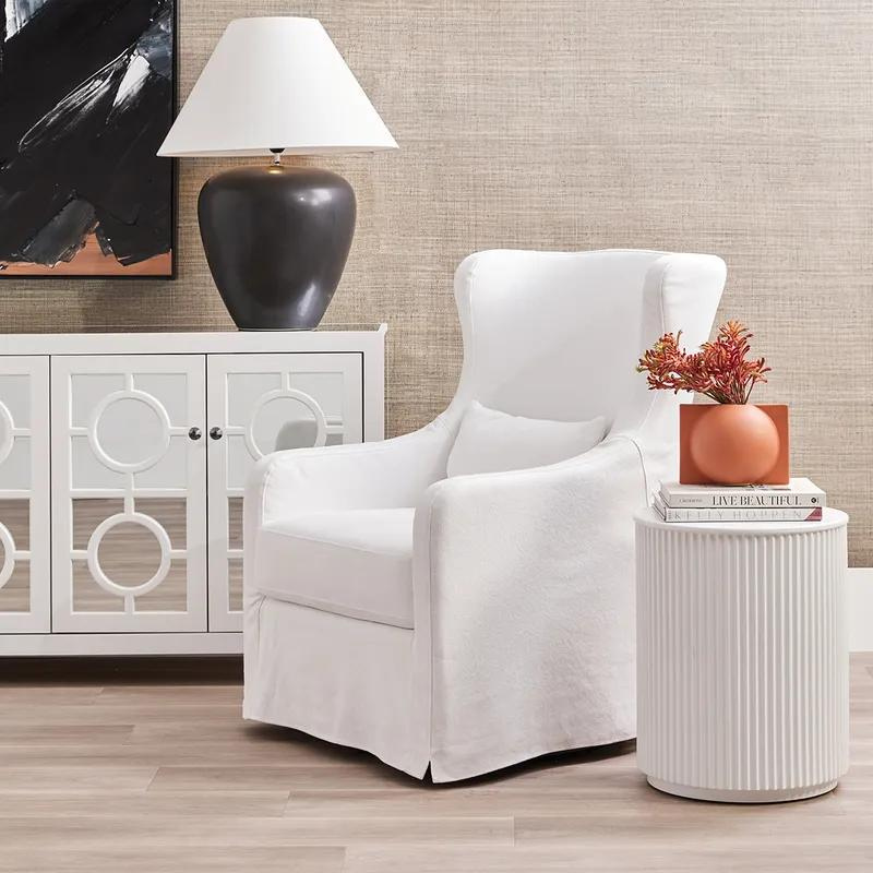 Side Table Round White Nomad