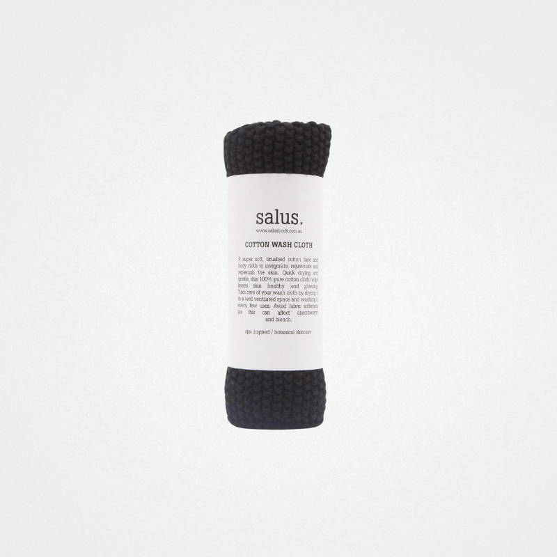 Wash Cloth Cotton Blk