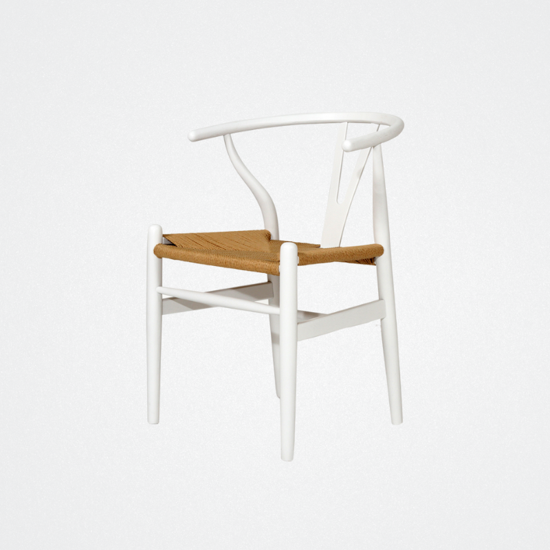 Chair Wishbone Design White