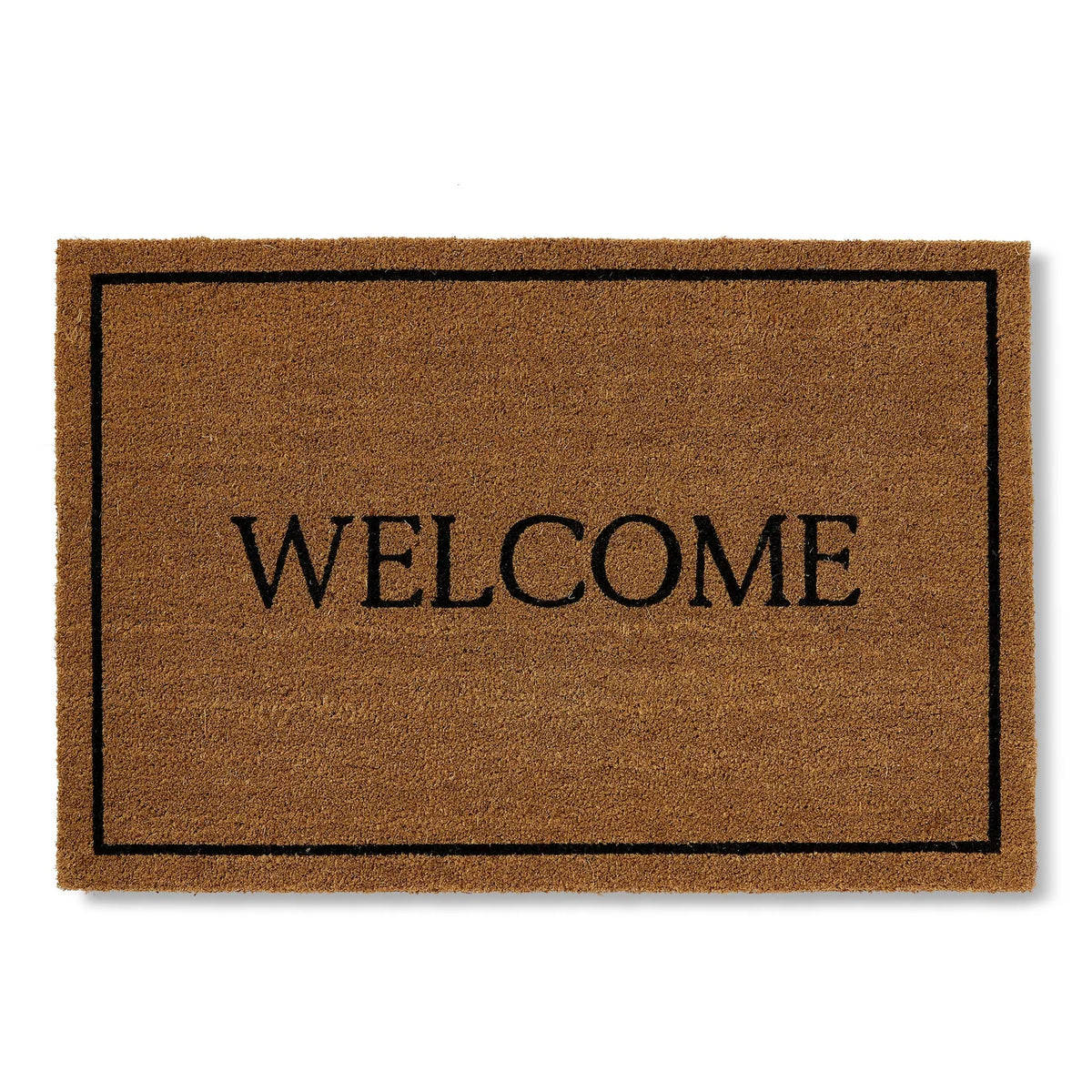Doormat Welcome Black