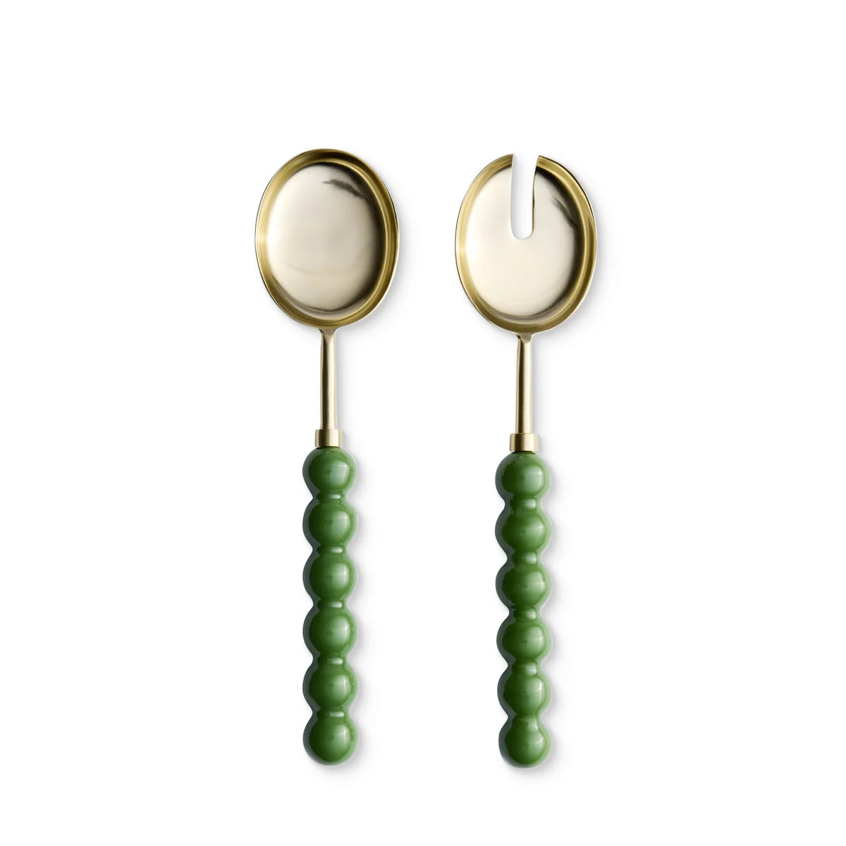 Salad Server Bauble Green S/2