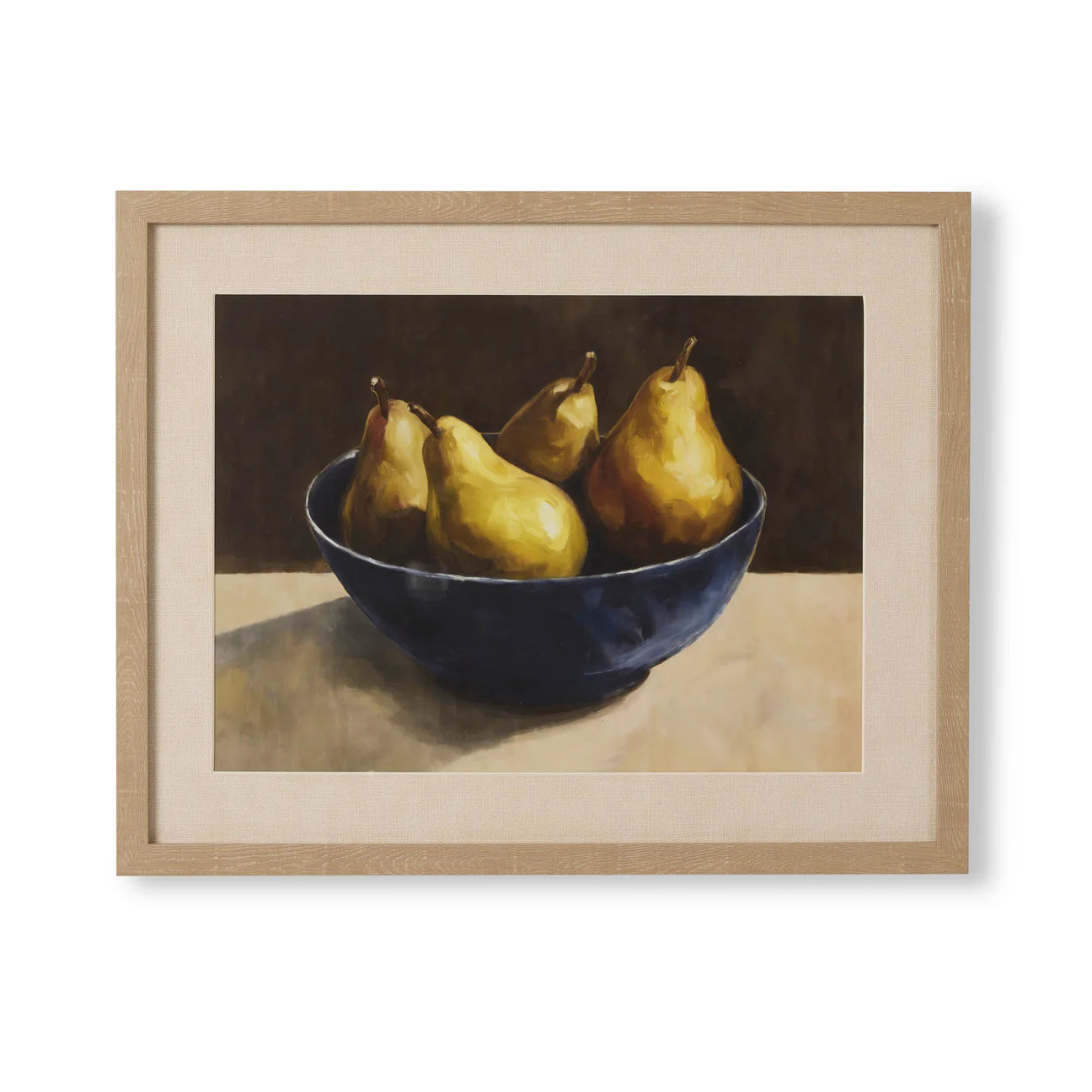 Print Pear Bowl Still Life 50cm