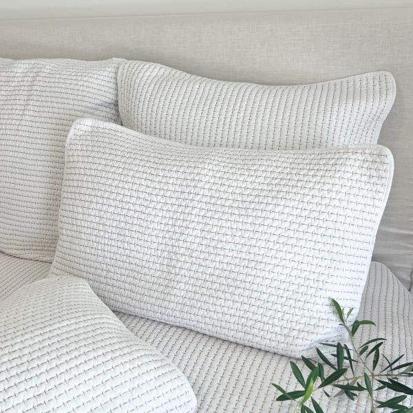 Pillowcase Ami White/Beige Standard S/2