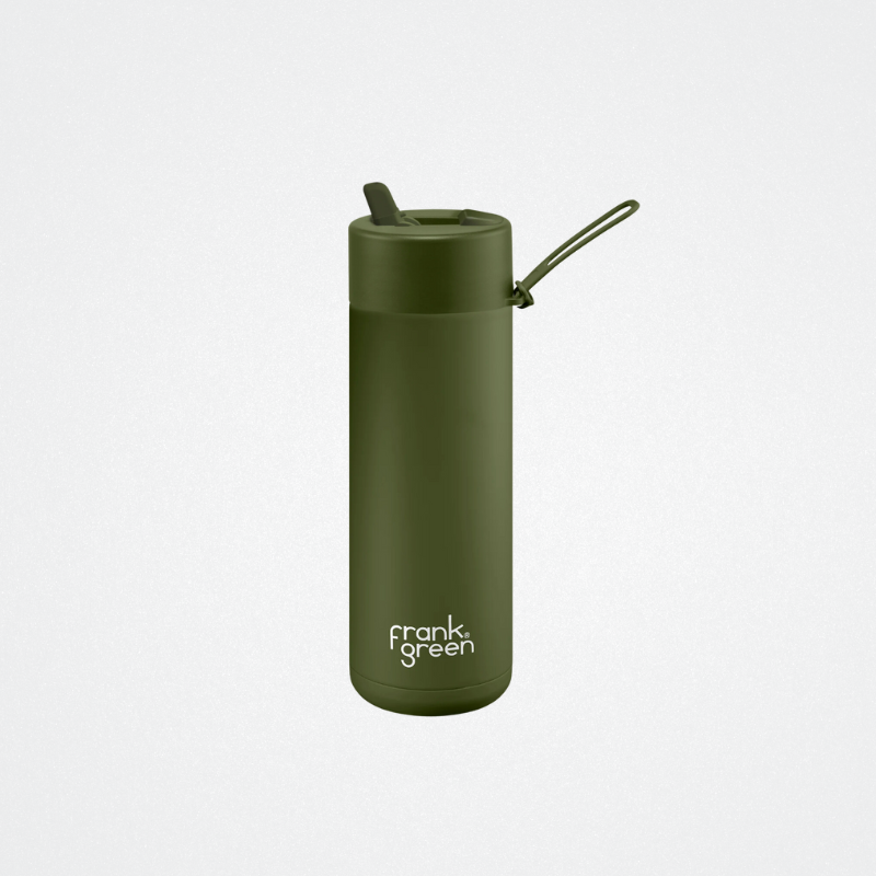 FG Reusable Bottle w/Straw Khaki 20oz