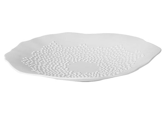 Plate Grazia Bisque Embossed Sml