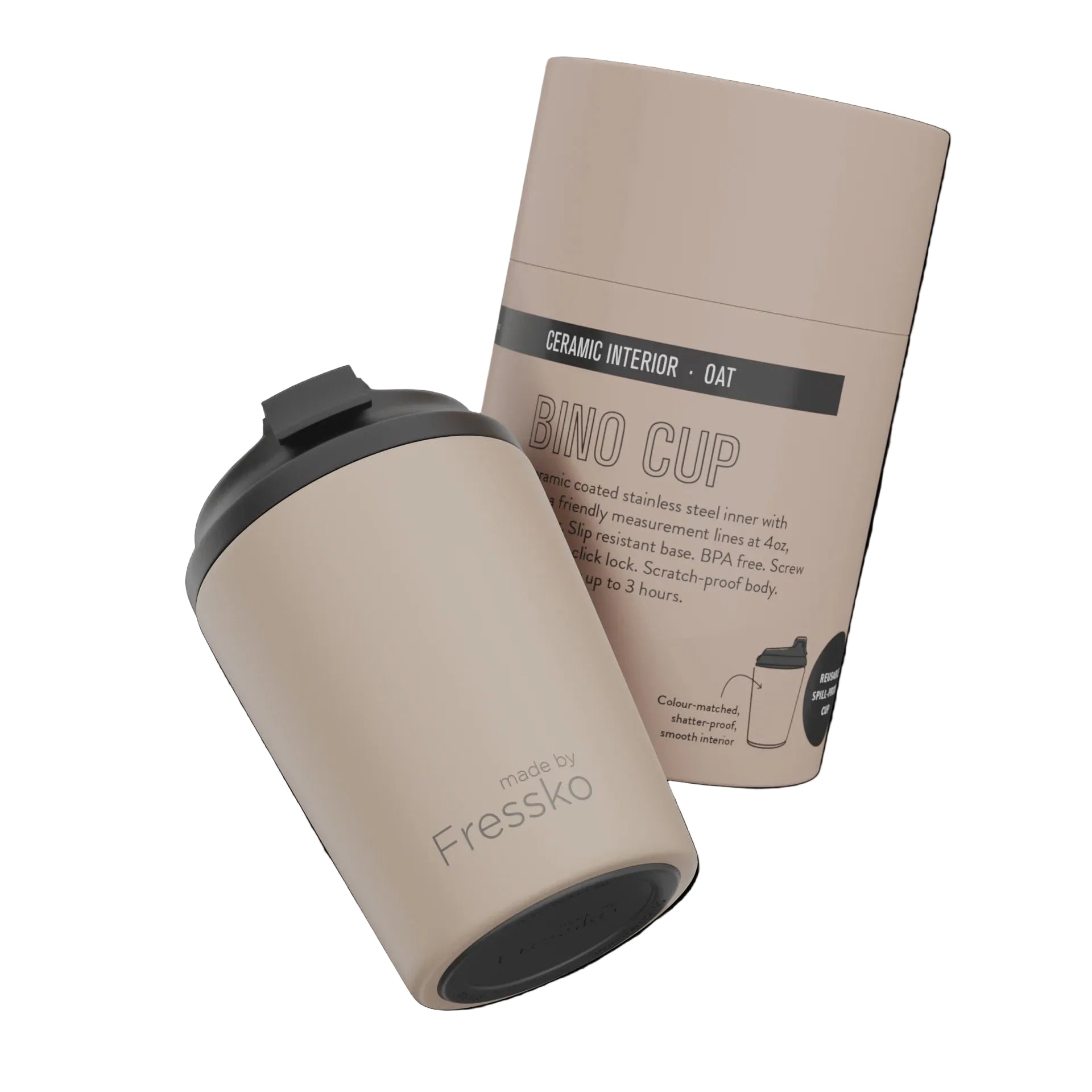 Keep Cup Ceramic Bino Oat 8oz