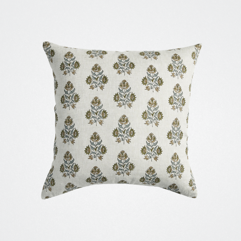 Cushion Ankara Celadon Moss Linen 50cm