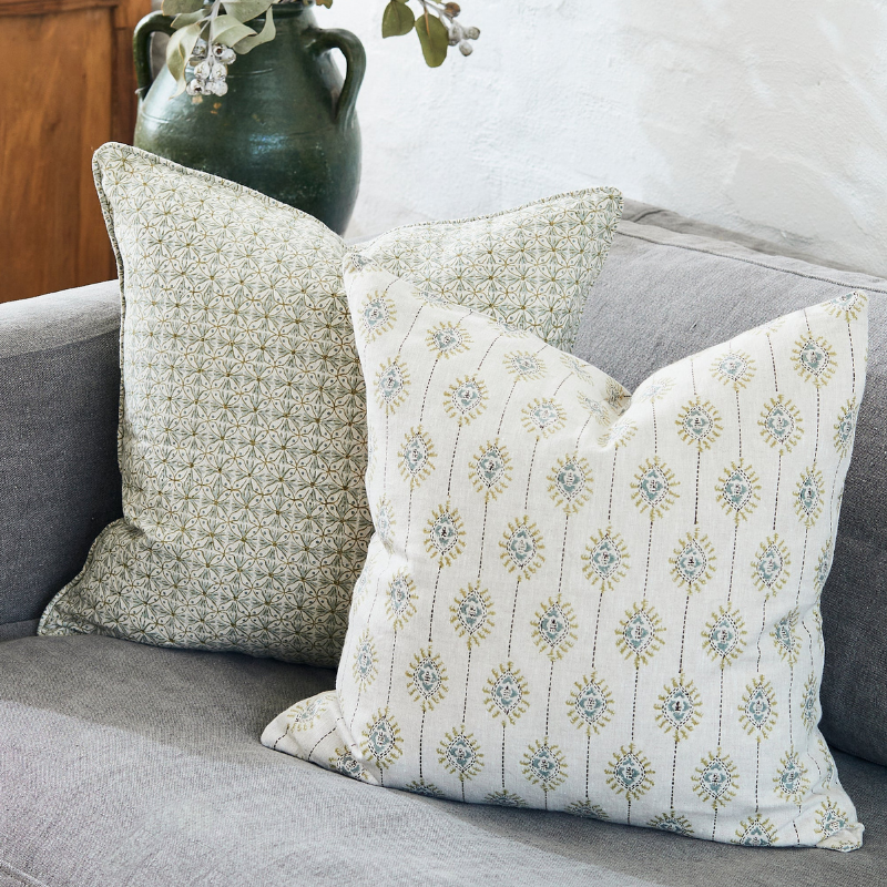 Cushion Bombay Celadon Moss Linen 50cm