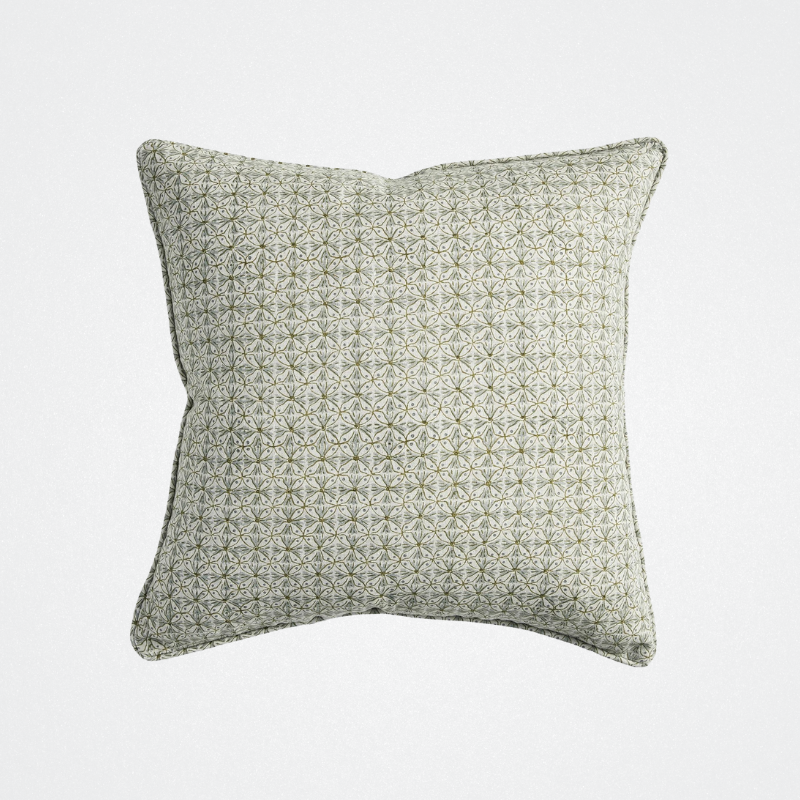Cushion Girona Celadon Moss Linen 50cm