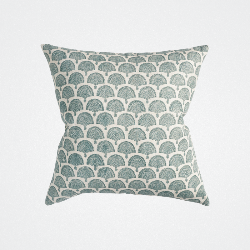 Cushion Nori Celadon Linen 55cm