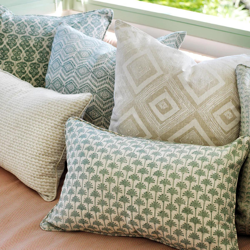 Cushion Ponza Celadon Linen 35x55