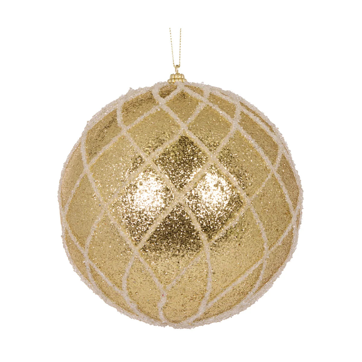 XL GOLD LATTICE BAUBLE