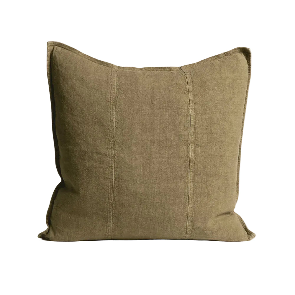 Cushion Luca Linen Olive 60cm