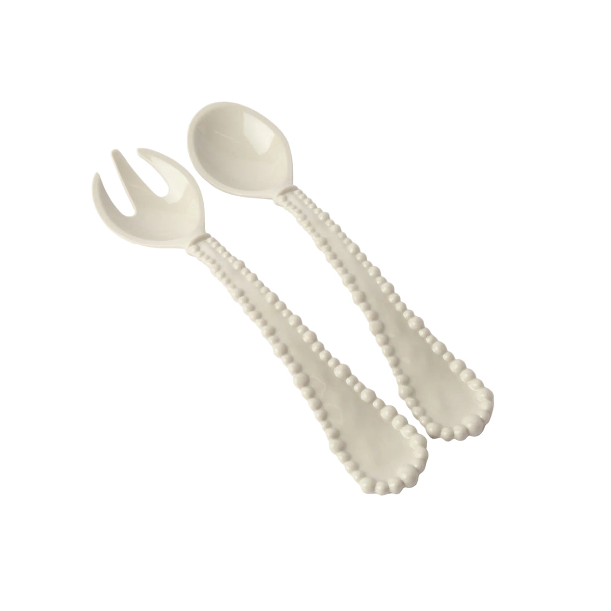 Melamine Pearl Salad Servers - Sand