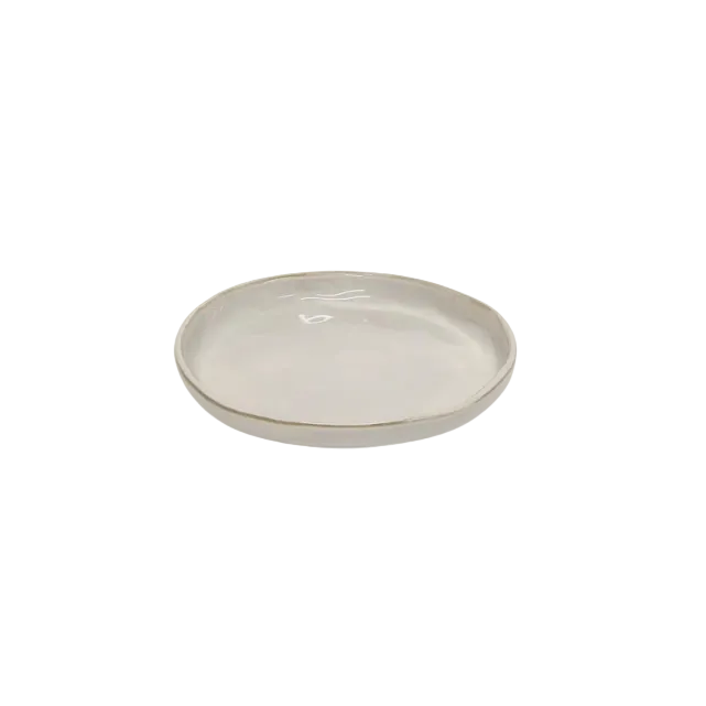 Side Plate Franco Rustic Wht