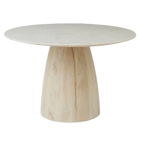 Dining Table Sia Marble/Wood 120x76cm