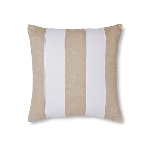 Cushion Riley White/Linen Patch 55cm