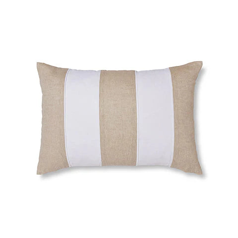 Cushion Riley White/Linen Patch 40x60