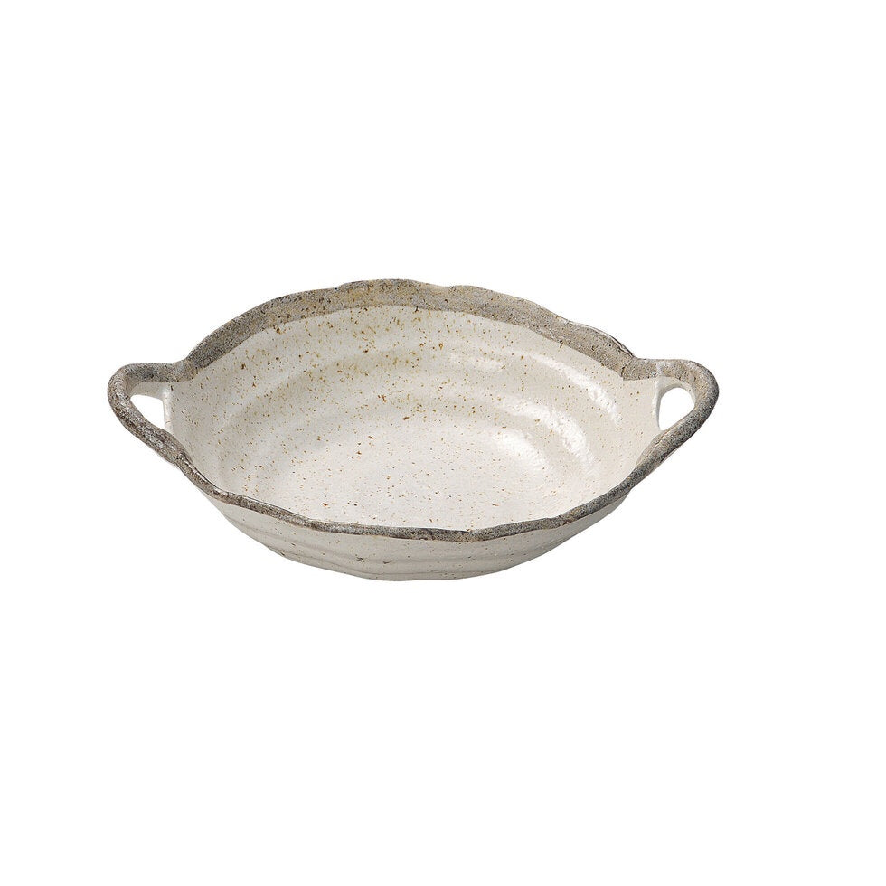 Serving Dish With Handle Shirokaratsu
