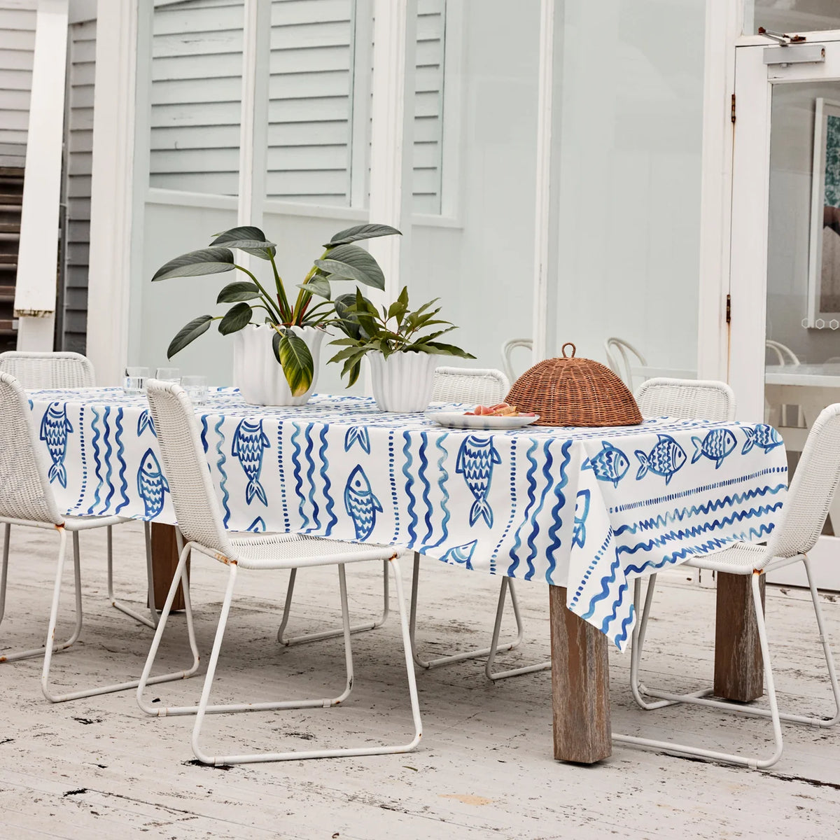 Tablecloth Positano Blue  140x250