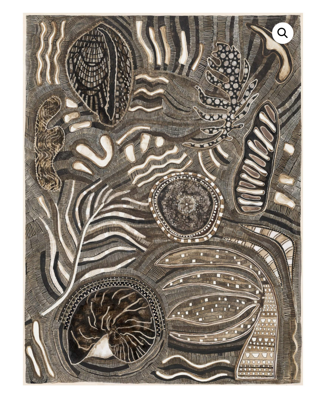 Print Moontide 2 Med. Black Frame