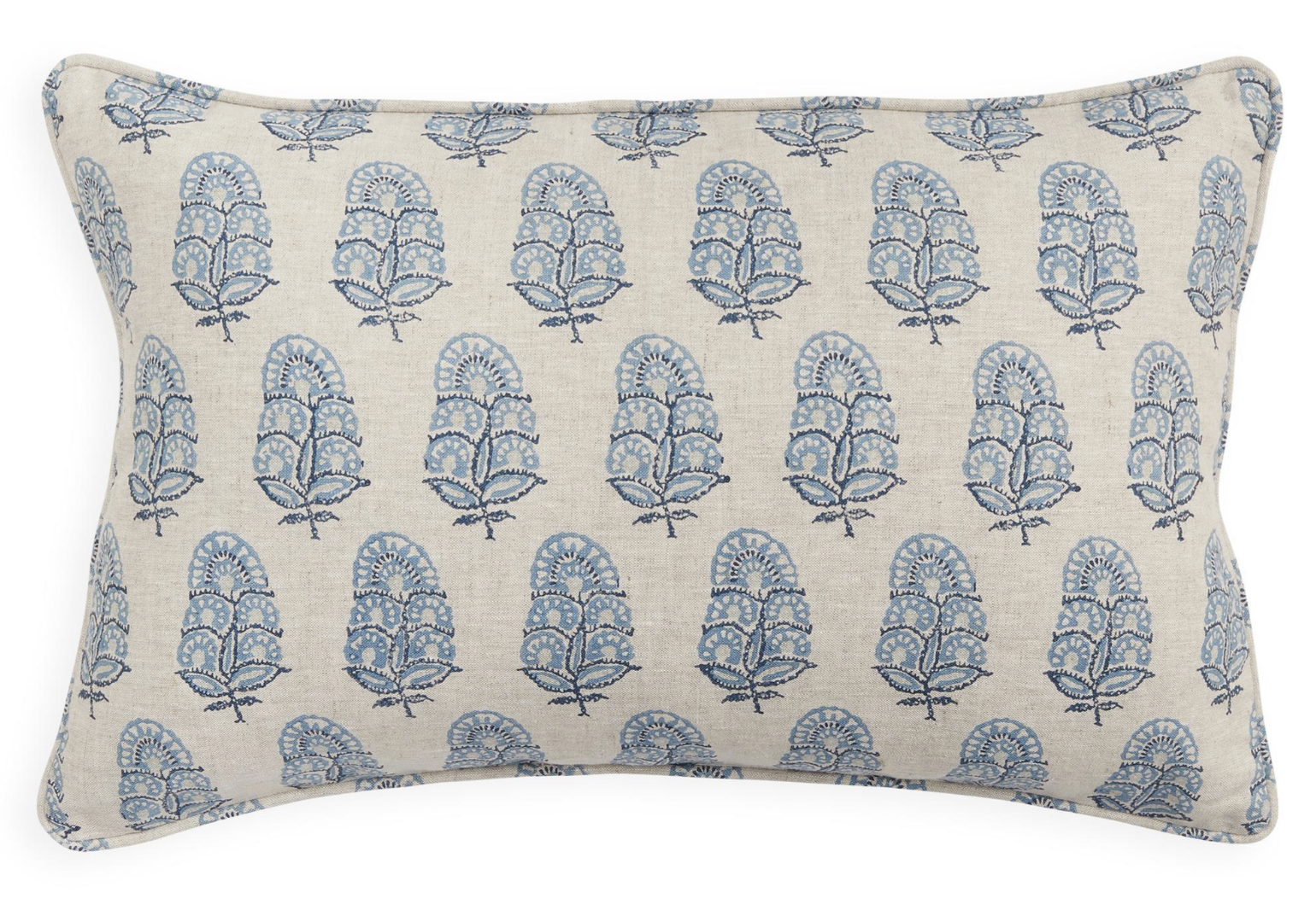 Cushion Zardosi Azure Linen 35x55