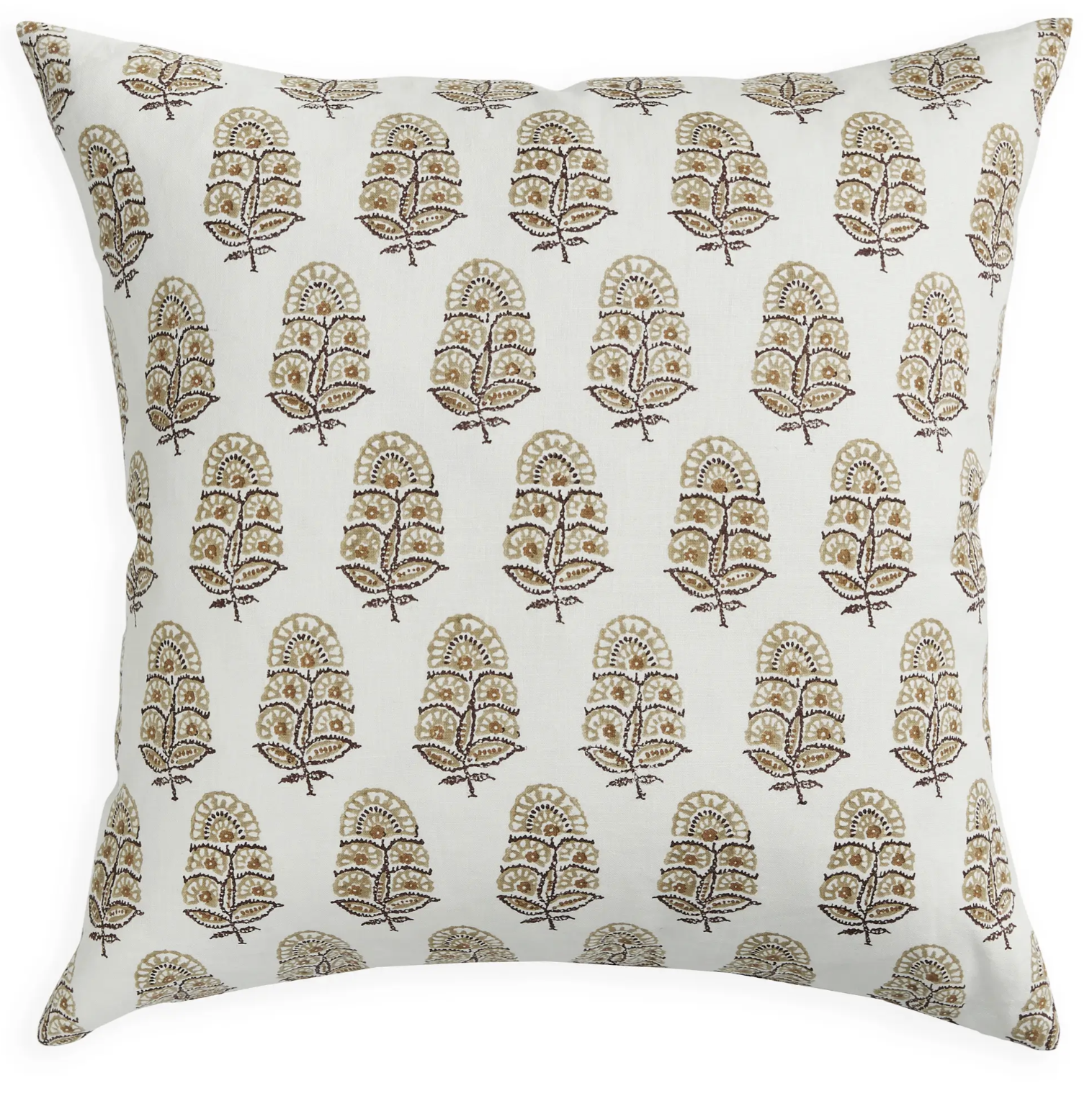 Cushion Zardosi Toffee Linen 50cm