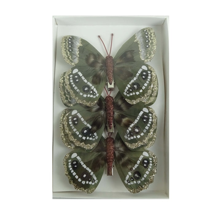 Butterfly Feather Nat Copper Pk 3