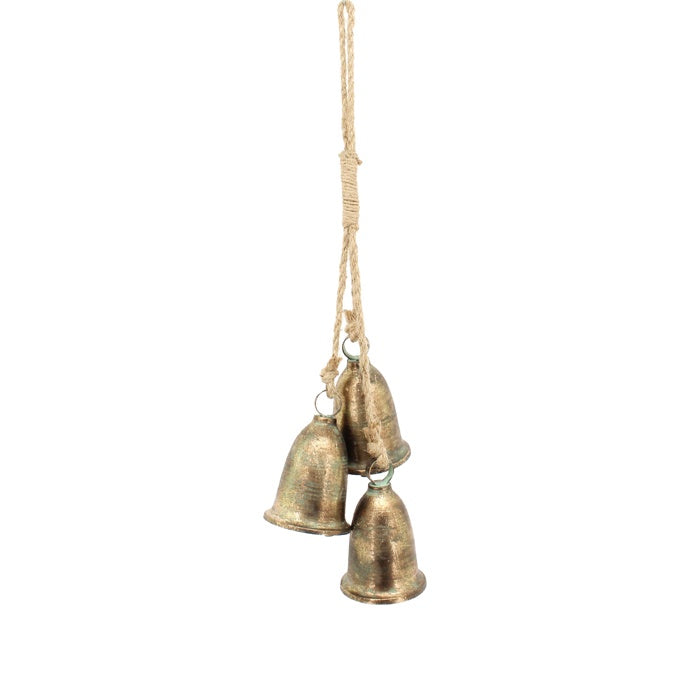 Bell 3 Rope Metal Bronze Drop