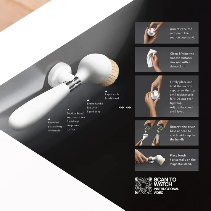 Yeseco V2 Handle SUCTION Stand White