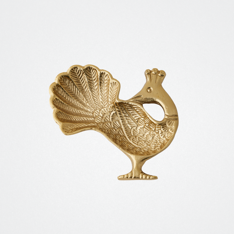 Dish Peacock Gold