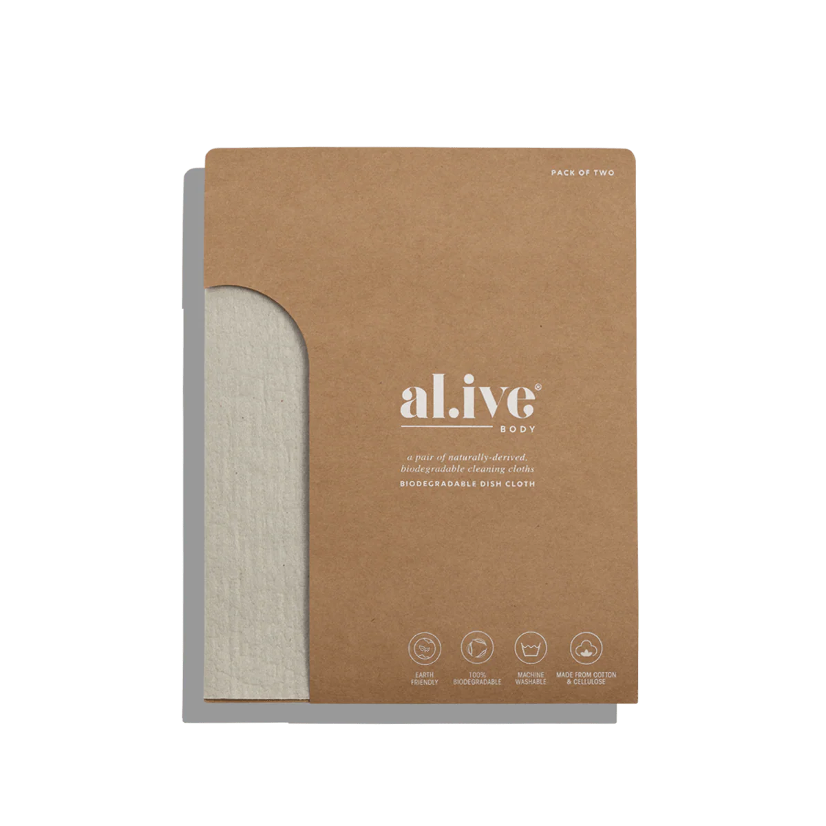 Dish Cloth S/2 Biodegradable