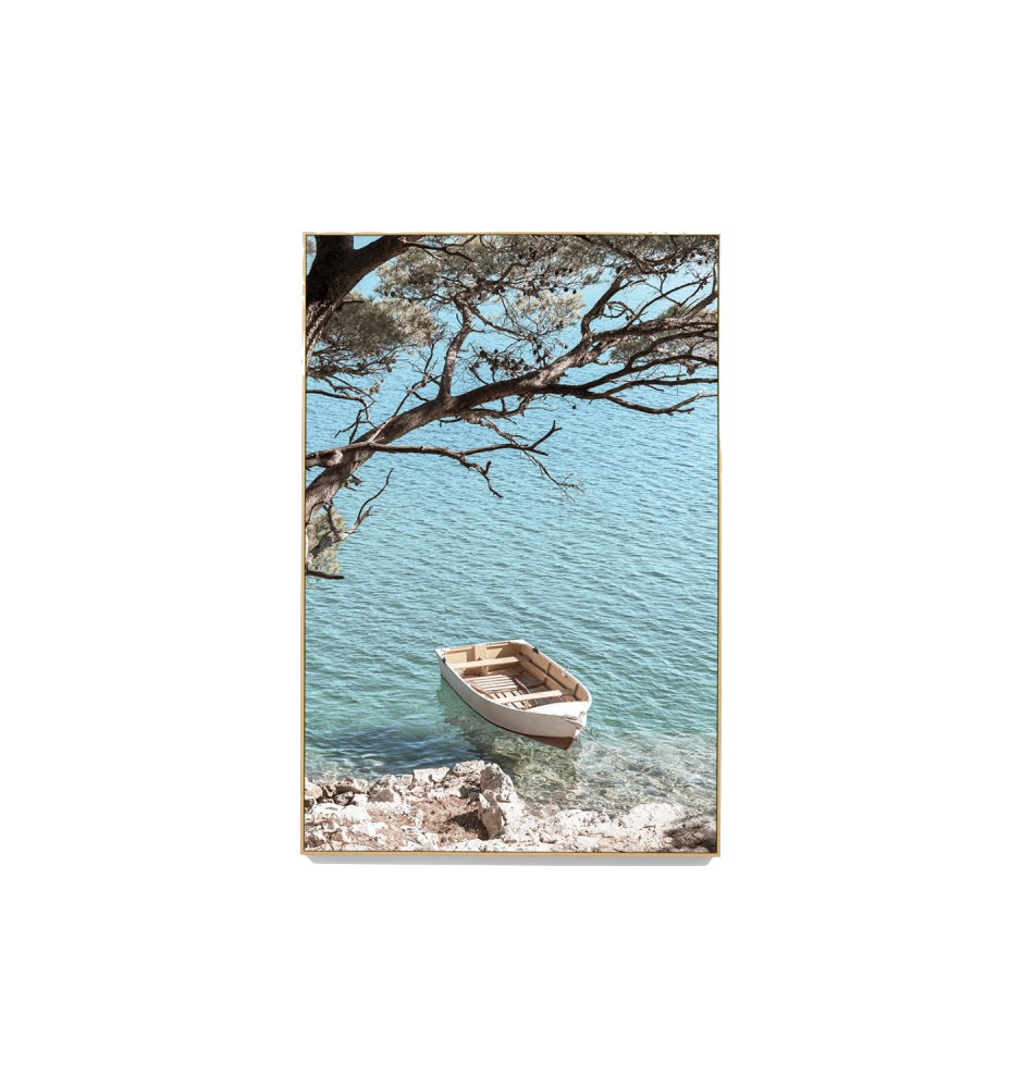 Canvas Calm Rowboat (R) H 82x122