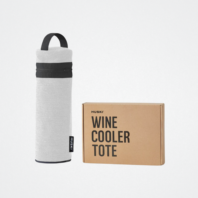 Wine Cooler Tote Huski White