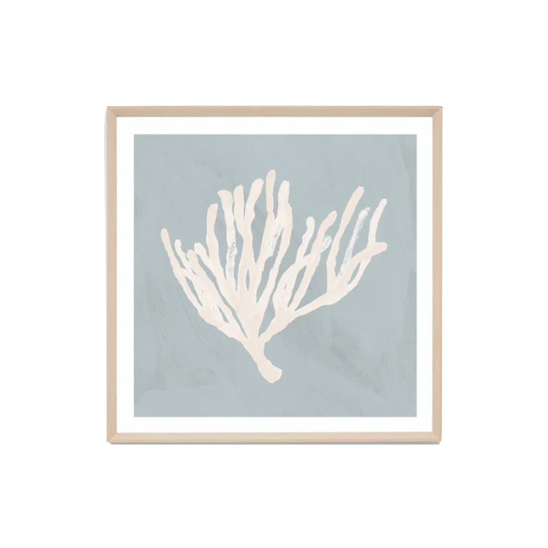 Print Coral Study Blue1 Raw 84x84