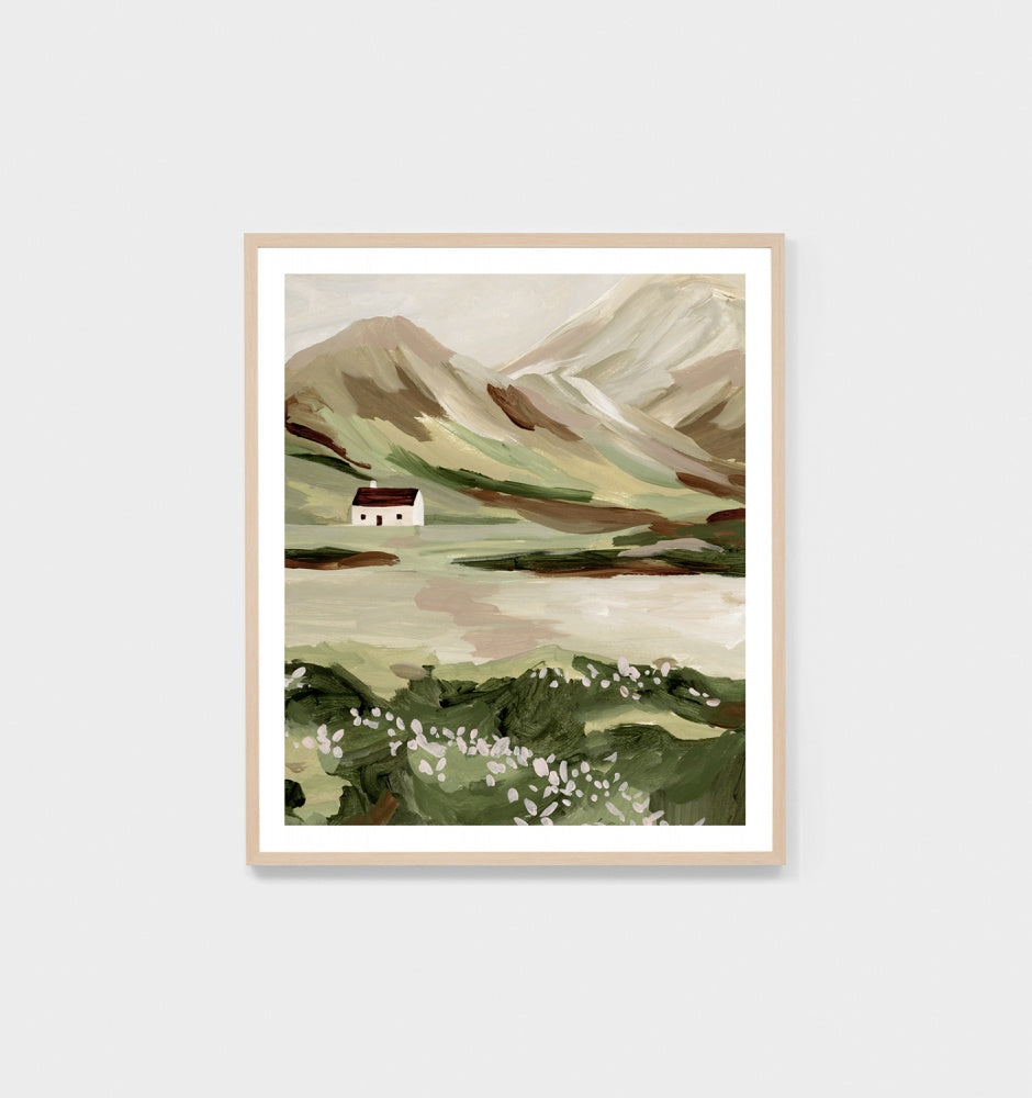 Print Country Meadow Green Raw 133x132
