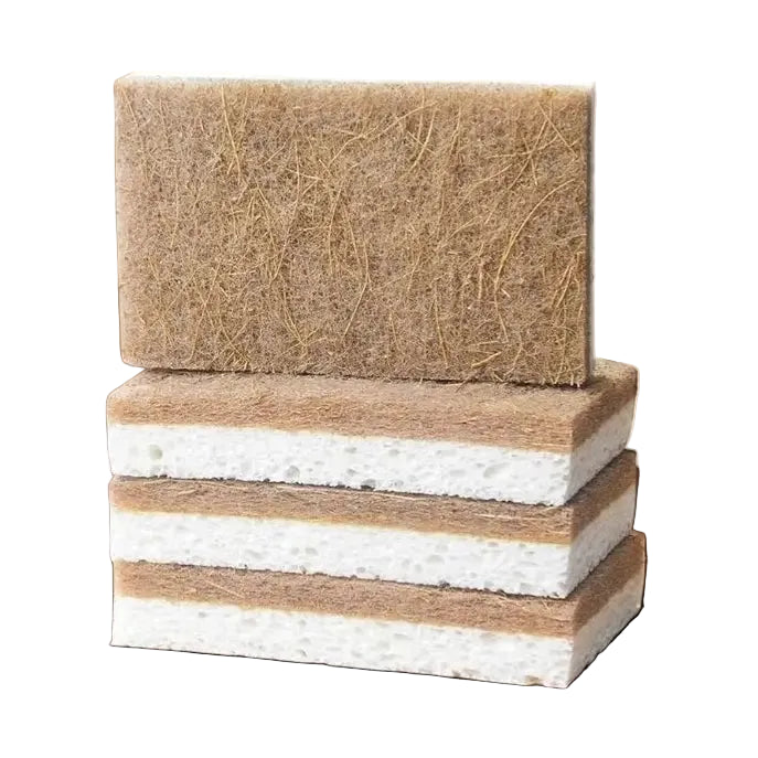 Scrubber Sponge Coconut & Wood Pulp 3 Pk
