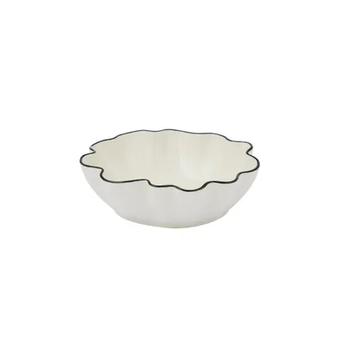 Bowl Winslow Ceramic Ivory/Black Med