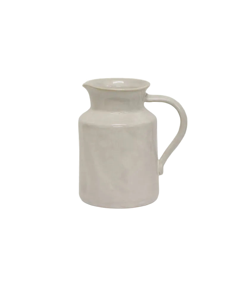 Pitcher Franco Rustic Wht Sm
