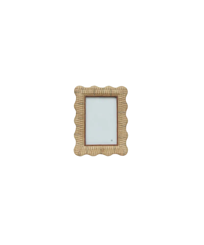 Photo Frame Rattan Wavy 4x6
