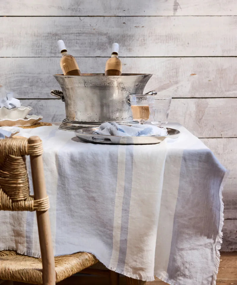 Tablecloth Pale Blue Stripe Small 280x150